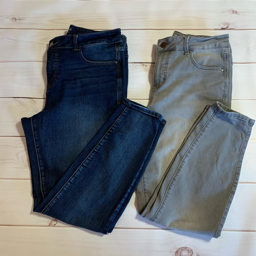 Maurices 16W plus Everflex high rise skinny jeans